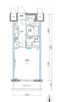 【間取り】 | グリフィン川崎・西口弐番館