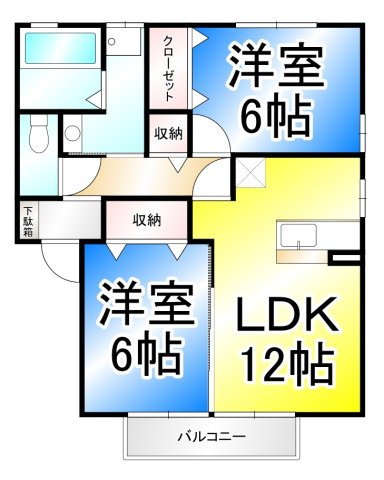 ヴィラ・デ・シャルマンの間取り