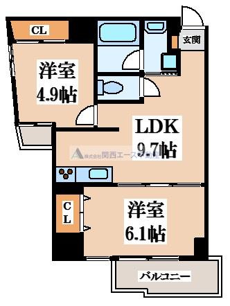 【間取り】 | グランガーデン足代新町