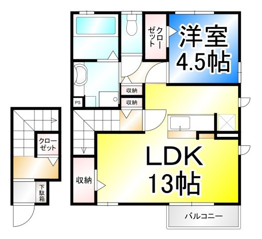 エレンシア風間　Bの間取り