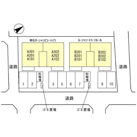 D-roomル・シャンドゥ・フルールの区画図