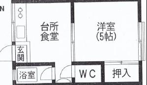東武コーポの間取り