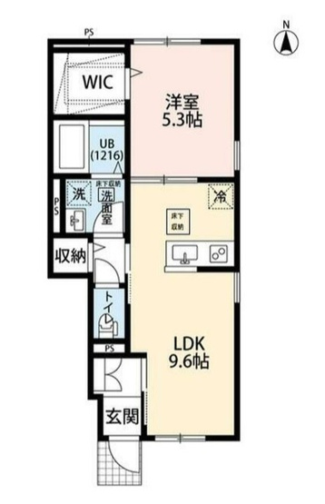 【間取り】 | アムールゆめが丘Ⅰ | 使いやすい1LDKの間取りです！