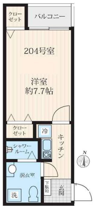 フォセット新大橋の間取り