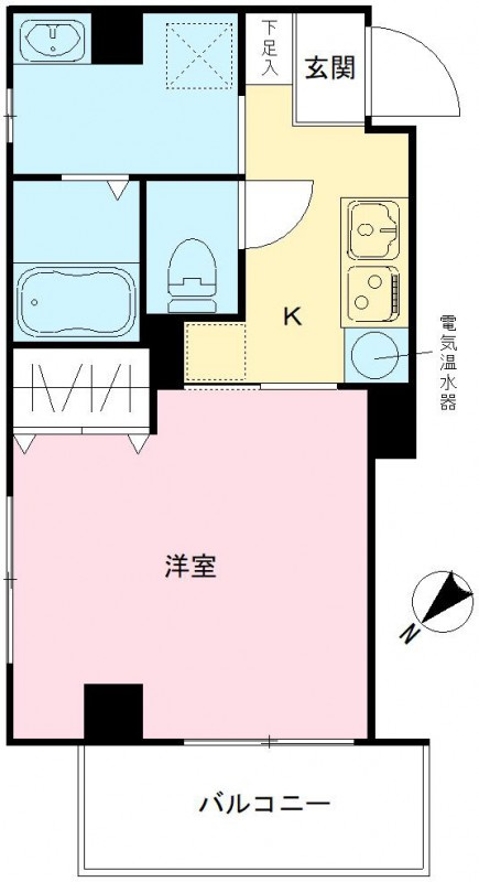 みおつくし堂島Ⅱの間取り|３号室タイプＣタイプ