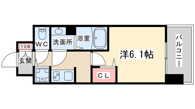 【間取り】 | プレサンス南森町駅前