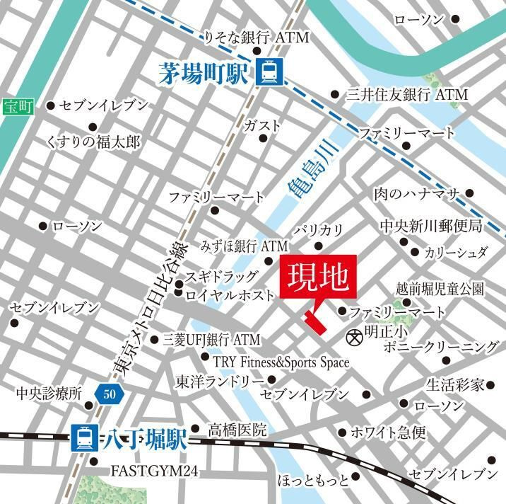 ザ・グランクラッセ日本橋イーストの地図