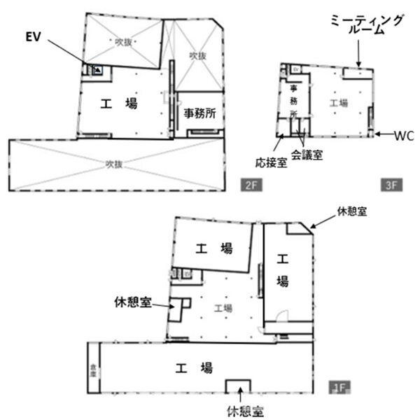 サンワ工場の間取り
