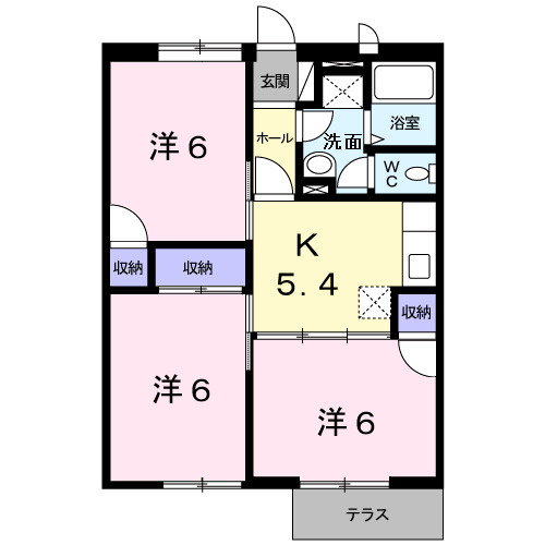 【間取り】 | ＰＯＰ　ＴＯＷＮⅡ