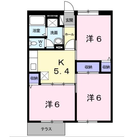 【間取り】 | ＰＯＰ　ＴＯＷＮⅠ