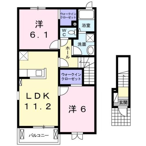 【間取り】 | ペニー　レイン　Ⅰ