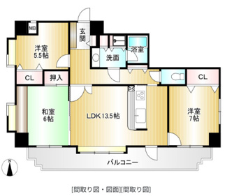 【間取り】 | グランピアマンション本町