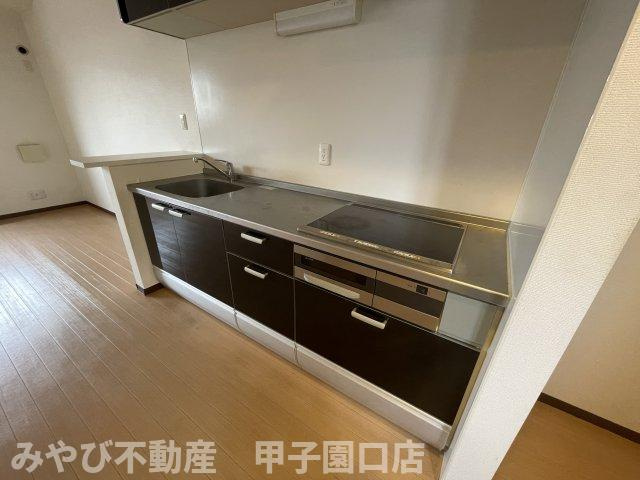 ラフィネ小松B棟のキッチン