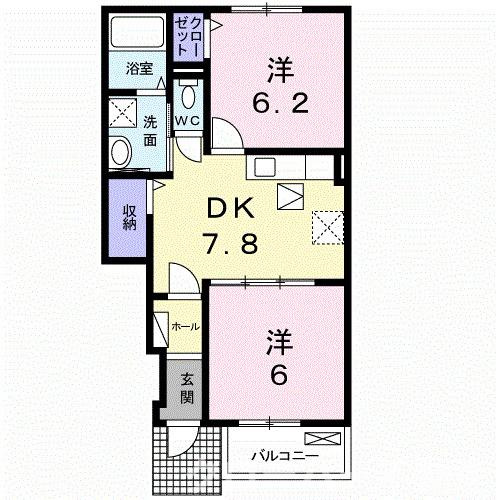 グランデ　カーサＨの間取り