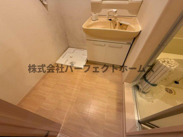 アンジェリーク磐船の洗面所|広い洗面スペース