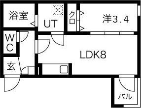 【間取り】 | メイクスR道徳公園Ⅱ
