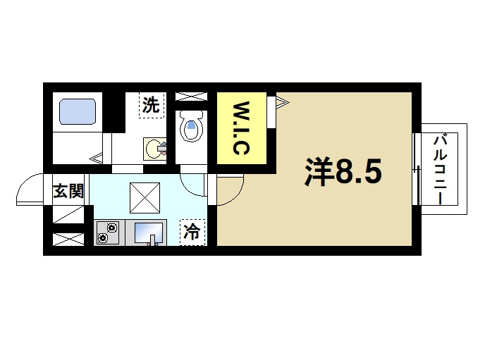 サンロイヤル　Ⅰの間取り|収納も十分に有ります