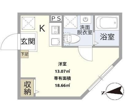 足立区栗原３丁目のアパートの間取り