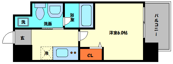 インザライフ大正RESIDENCEの間取り|CITY　PAL　TAISHO（シティパルタイショウ）　間取り