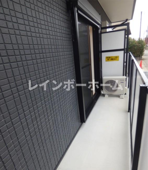 AJ南柏SouthⅠのバルコニー|暖かな日差しのふりそそぐバルコニー