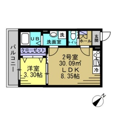 AJ南柏SouthⅠの間取り