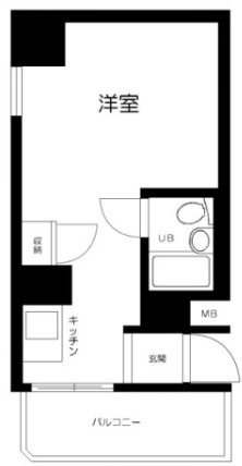 トップ・ルーム新宿公園第2の間取り