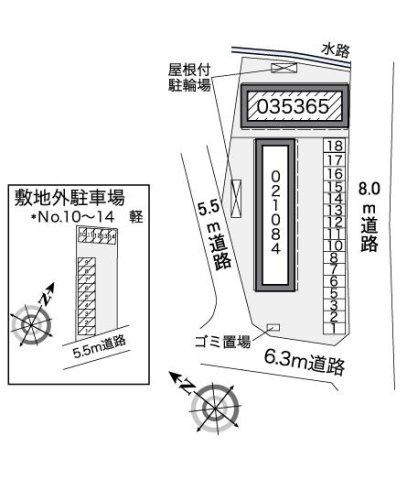 レオパレスプラビエの区画図