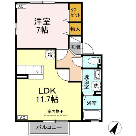 アイリス田無Aの間取り