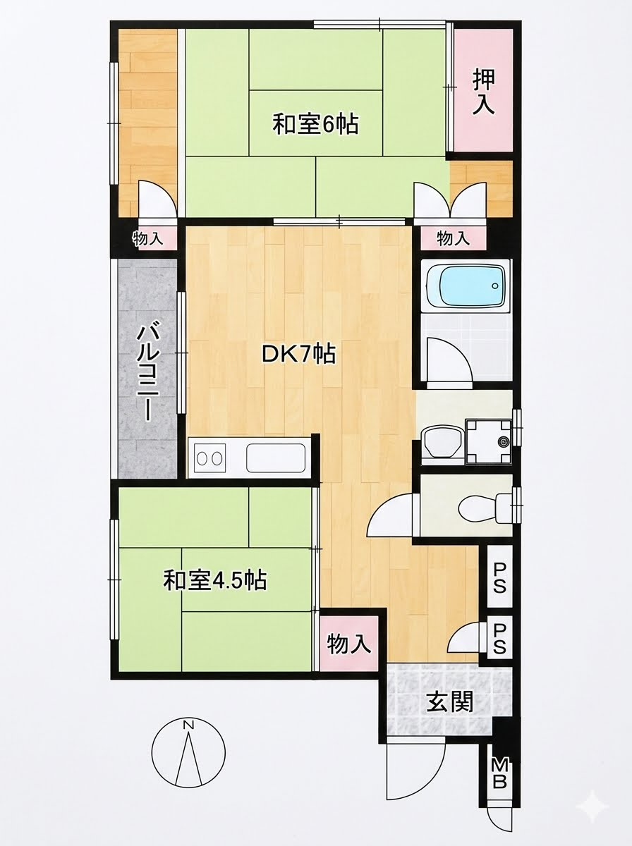 信愛ビルの間取り