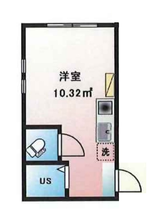 ルームズ笹塚B棟の間取り