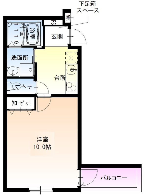 フジパレス南海貝塚駅西Ⅰ番館の間取り
