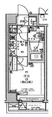 スパシエ　グランス　早稲田の間取り|間取りです。