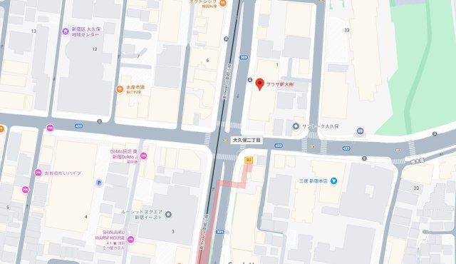 プラザ新大樹ビルの地図