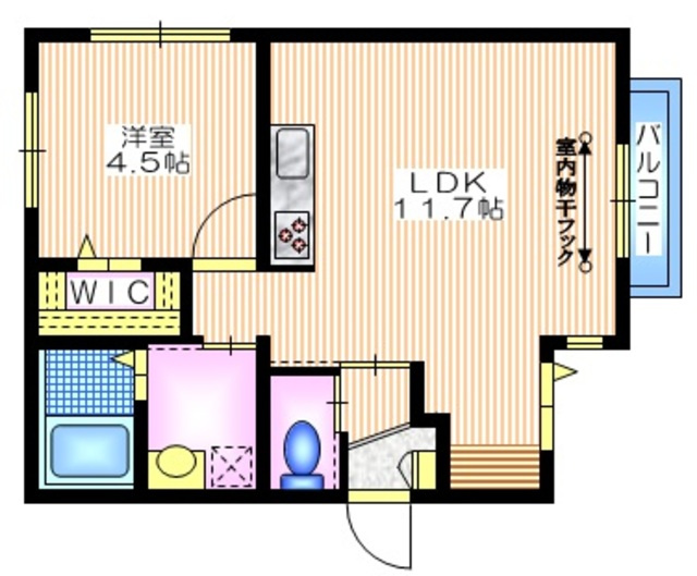 ベルコート中町の間取り|★角部屋★