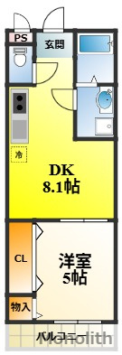 フジパレス堺鳳中Ⅱ番館の間取り