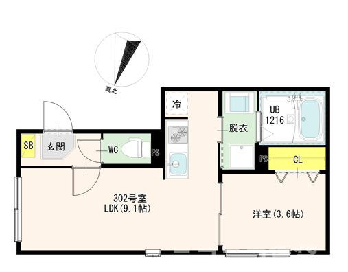 江戸川区南小岩７丁目のアパートの間取り
