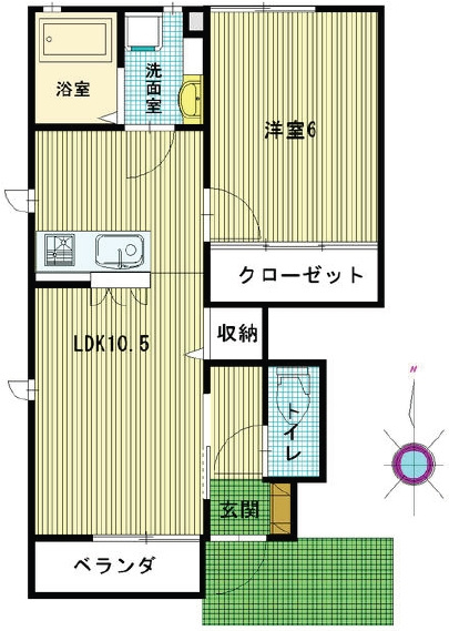 コートすずしろの間取り