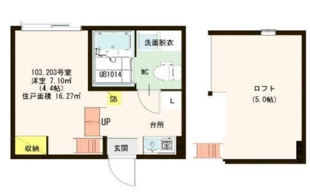練馬区関町北１丁目のアパートの間取り