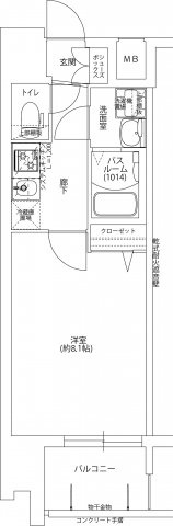 レジデンス大阪福島フォルテの間取り|レジデンス大阪福島フォルテ　間取り