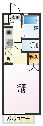 【間取り】 | グランデュール大山 | バストイレ別です！