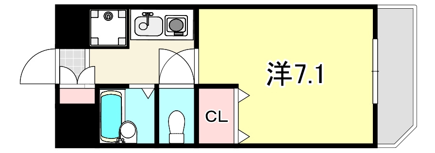 シャトラン弓木弐番館の間取り