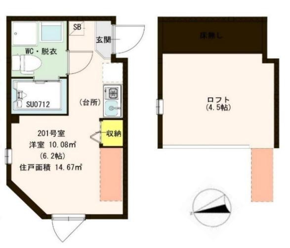 豊島区南長崎３丁目のアパートの間取り|
