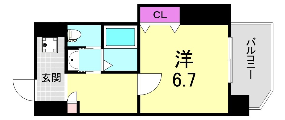 Luxeドーム前Ⅰの間取り