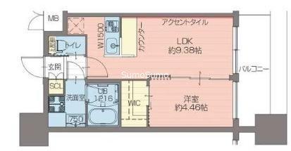 プレジオ難波EUROの間取り