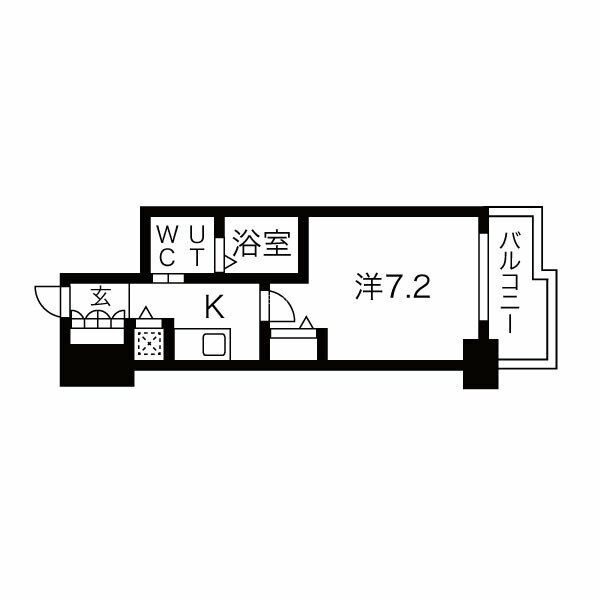 レジュールアッシュ難波リュクスの間取り