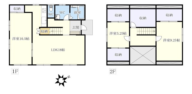 リフォーム済み　北斗市追分3丁目中古住宅の間取り