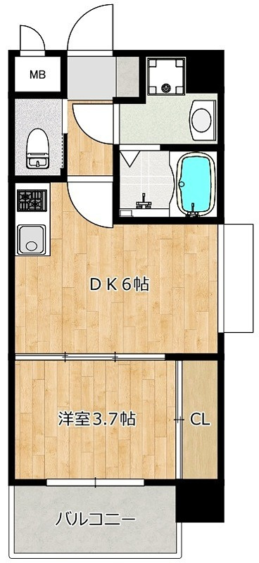 RESIAS ONE TENJINMINAMI BLDG．の間取り