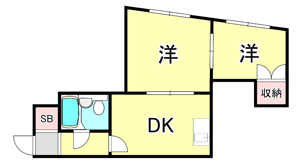 平野サンロイヤルの間取り