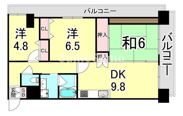 フィール神戸の間取り
