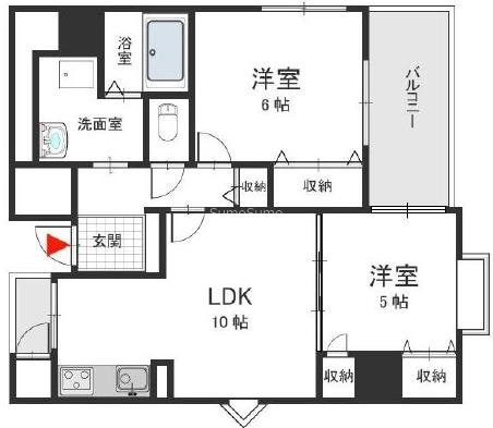 abitare Naniwa Inariの間取り